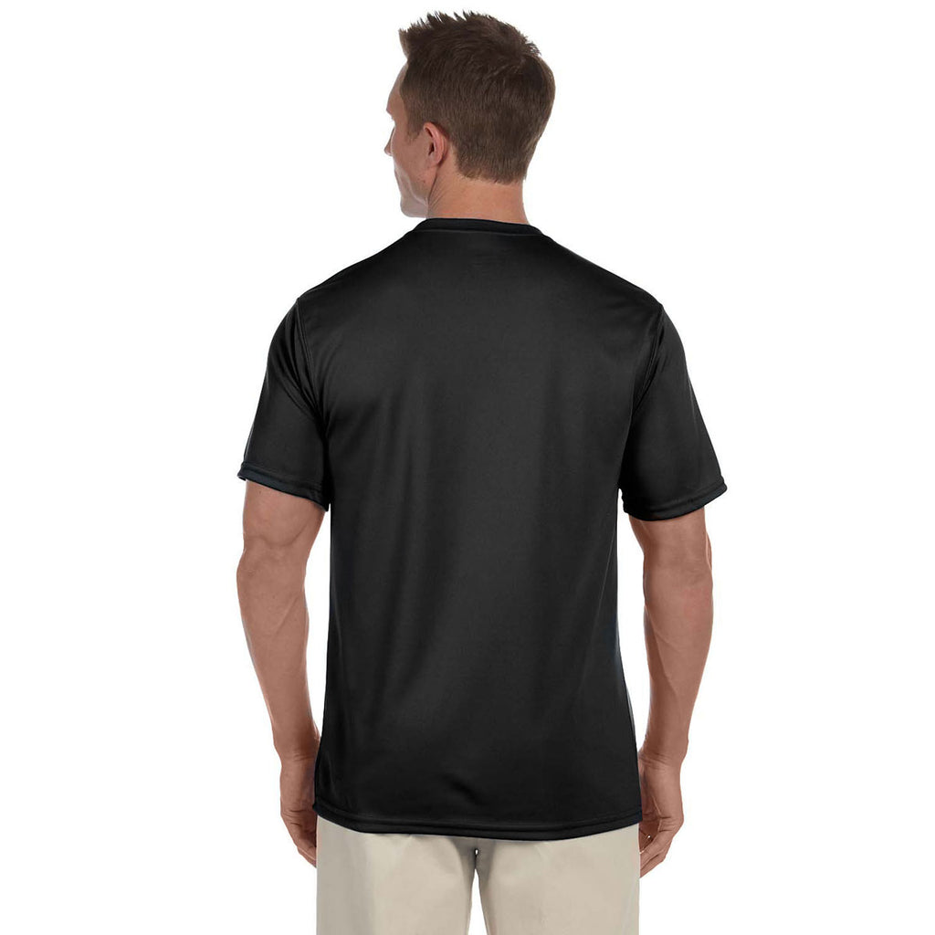 Augusta Sportswear Men's Black Wicking T-Shirt