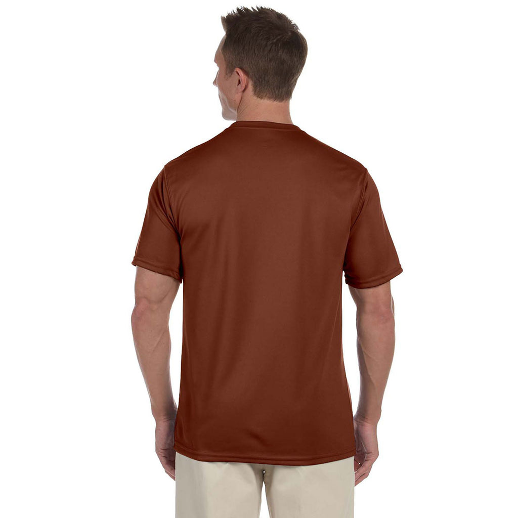 Augusta Sportswear Men's Brown Wicking T-Shirt