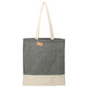 Leed's Black Split Recycled 5oz Cotton Twill Convention Tote