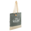 Leed's Dark Green Split Recycled 5oz Cotton Twill Convention Tote