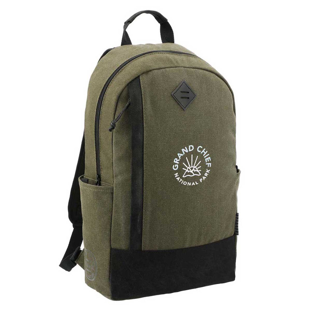 Field & Co. Olive Woodland 15" Computer Backpack