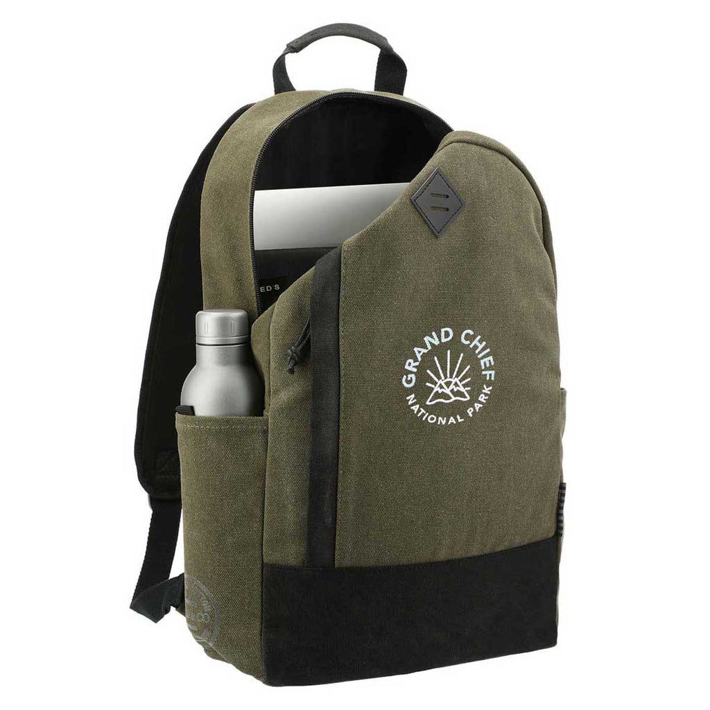 Field & Co. Olive Woodland 15" Computer Backpack