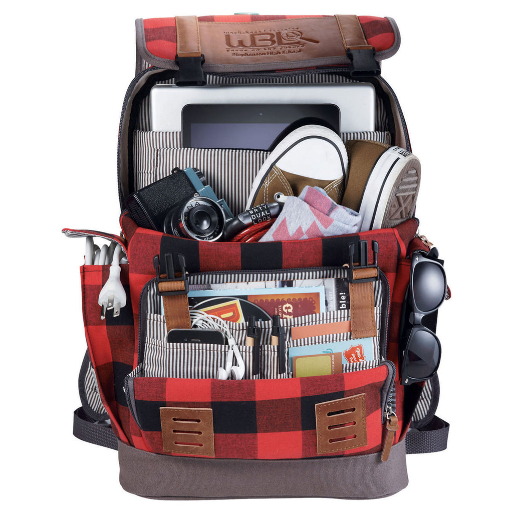 Field & Co. Red Campster 17" Computer Backpack