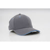 Pacific Headwear Graphite/Columbia Blue Universal M2 Performance Contrast Cap