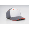Pacific Headwear White/Orange/Graphite Universal M2 Performance Contrast Cap