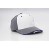 Pacific Headwear White/Purple/Graphite Universal M2 Performance Contrast Cap