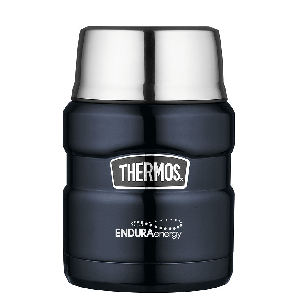 Thermos Midnight Blue Stainless King Food Jar with Spoon - 16 oz.