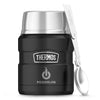 Thermos Matte Black Stainless King Food Jar with Spoon - 16 oz.