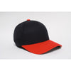 Pacific Headwear Black/Red Universal Wool Cap