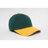 Pacific Headwear Dark Green/Gold Universal Wool Cap