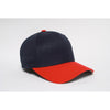 Pacific Headwear Navy/Red Universal Wool Cap