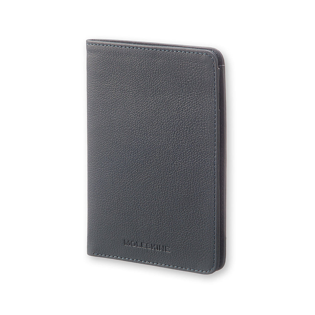 Moleskine Grey Leather Lineage Passport Wallet