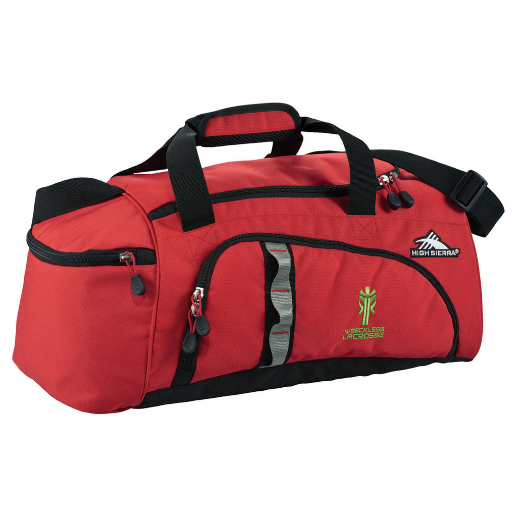 High Sierra Red 21.5" Warp Duffel Bag