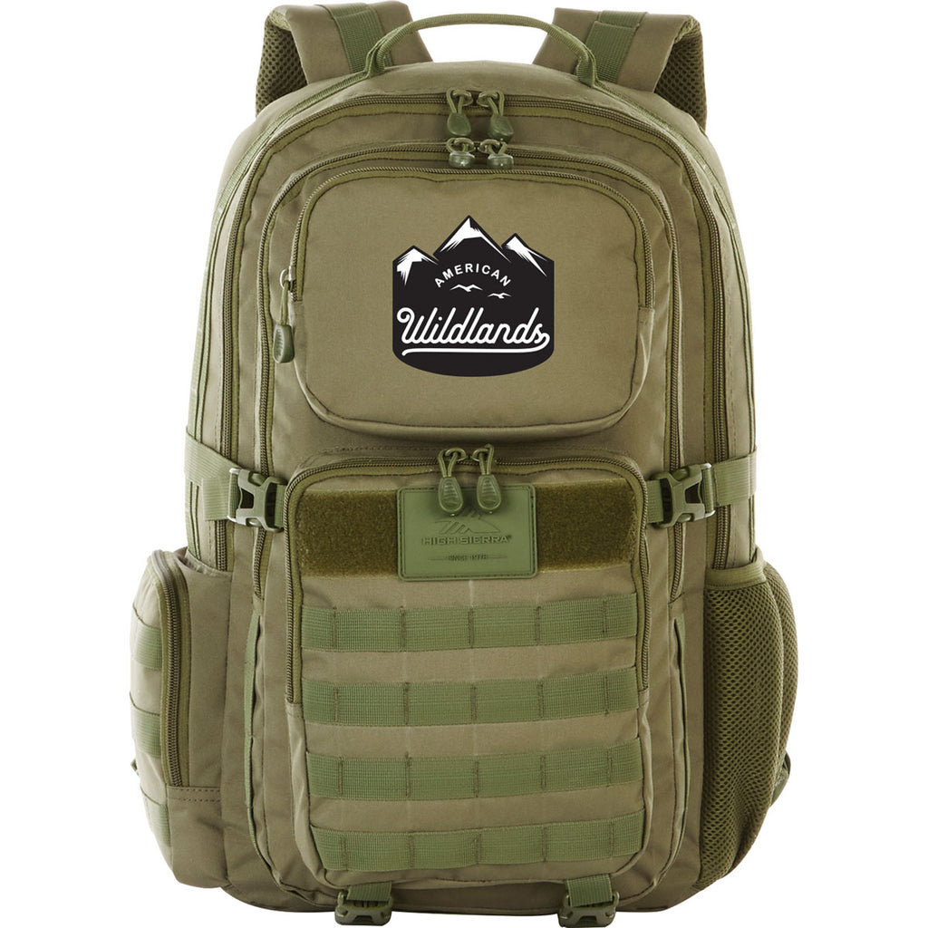 High Sierra Olive Tactical 15" Computer Pack