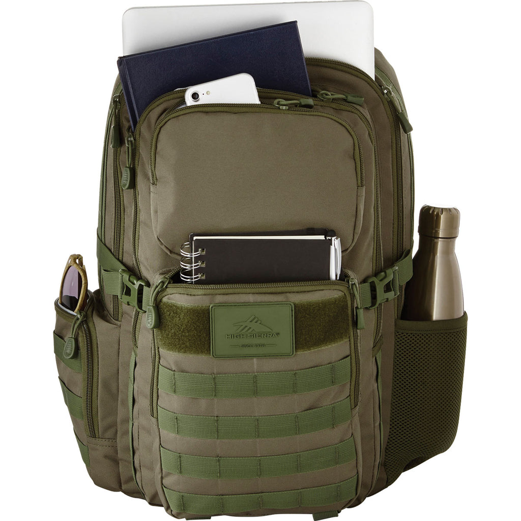 High Sierra Olive Tactical 15" Computer Pack
