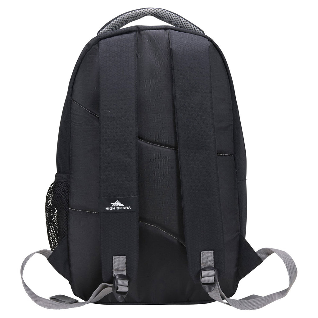 High Sierra Black 15" Computer Backpack w/ Lunch Cooler