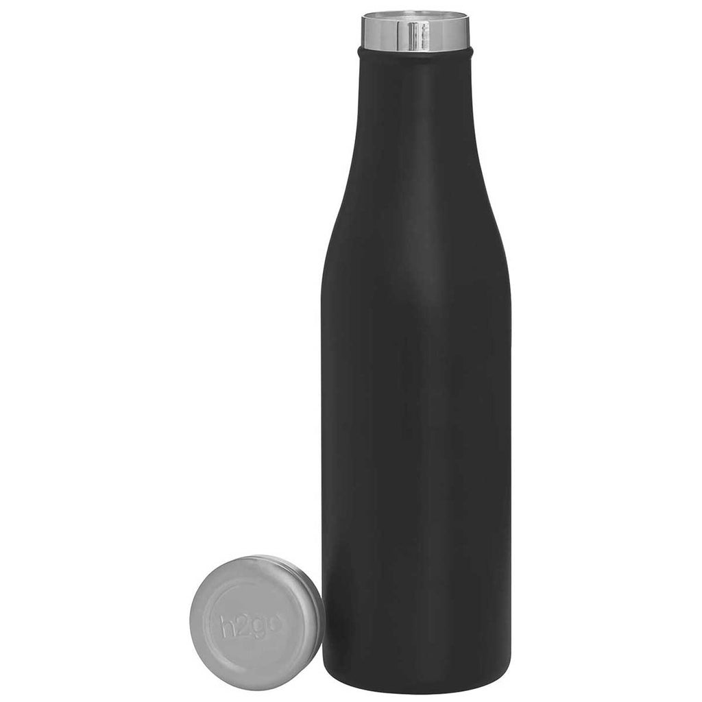 H2Go Matte Black 16.9 oz Carina Stainless Steel Bottle