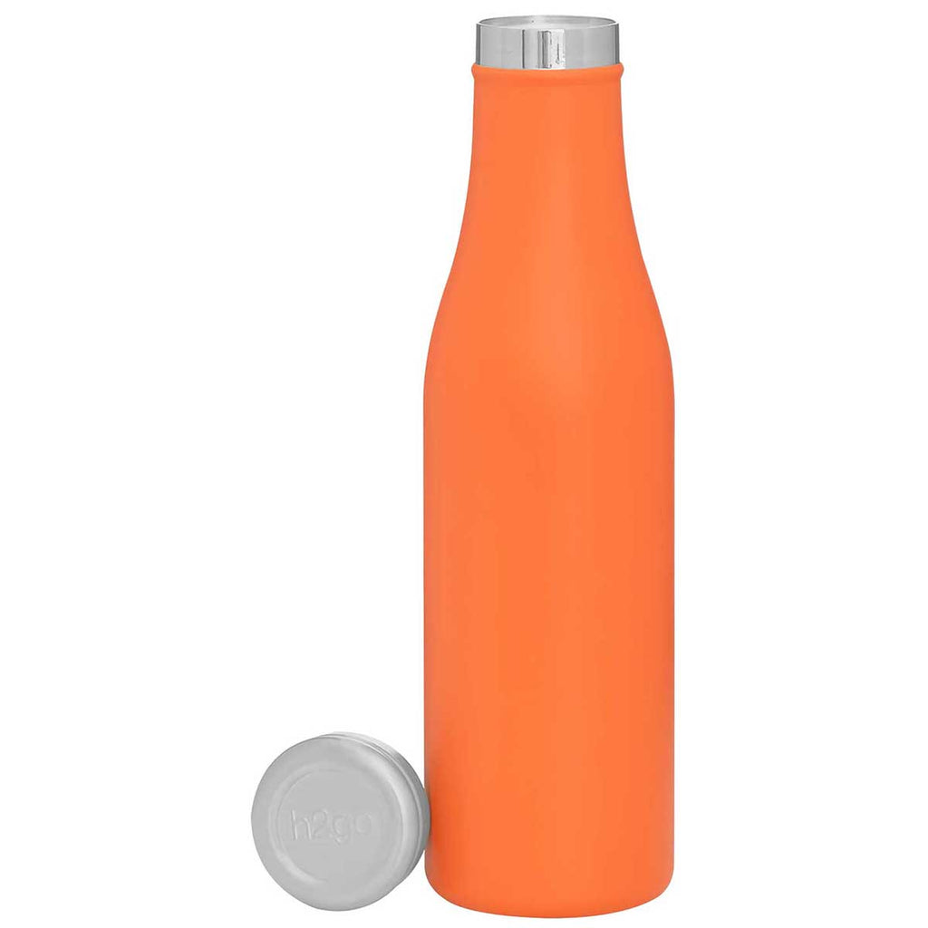 H2Go Matte Orange 16.9 oz Carina Stainless Steel Bottle