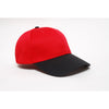 Pacific Headwear Red/Black Velcro Adjustable Coolport Mesh Cap