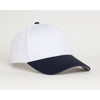 Pacific Headwear White/Navy Universal Fitted Coolport Mesh Cap