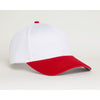 Pacific Headwear White/Red Universal Fitted Coolport Mesh Cap