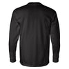 Bayside Men's Black USA-Made Long Sleeve T-Shirt with Pocket