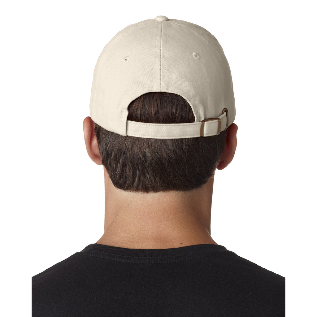 UltraClub Men's Stone Classic Cut Brushed Cotton Twill Unstructured Cap