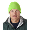 UltraClub Unisex Lime Green Knit Beanie with Cuff