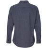 Burnside Men's Denim Long Sleeve Solid Flannel Shirt