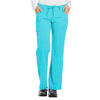 Dickies Women's Icy Turquoise Xtreme Stretch Mid Rise Drawstring Cargo Pant