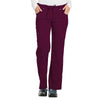 Dickies Women's Wine Xtreme Stretch Mid Rise Drawstring Cargo Pant