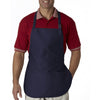 UltraClub Men's Navy Three-Pocket Apron with Buckle