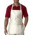 UltraClub Men's White Three-Pocket Apron with Buckle