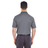UltraClub Men's Charcoal Cool & Dry Mesh Pique Polo