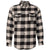 Burnside Men's Ecru/Black Buffalo Yarn-Dyed Long Sleeve Flannel Shirt