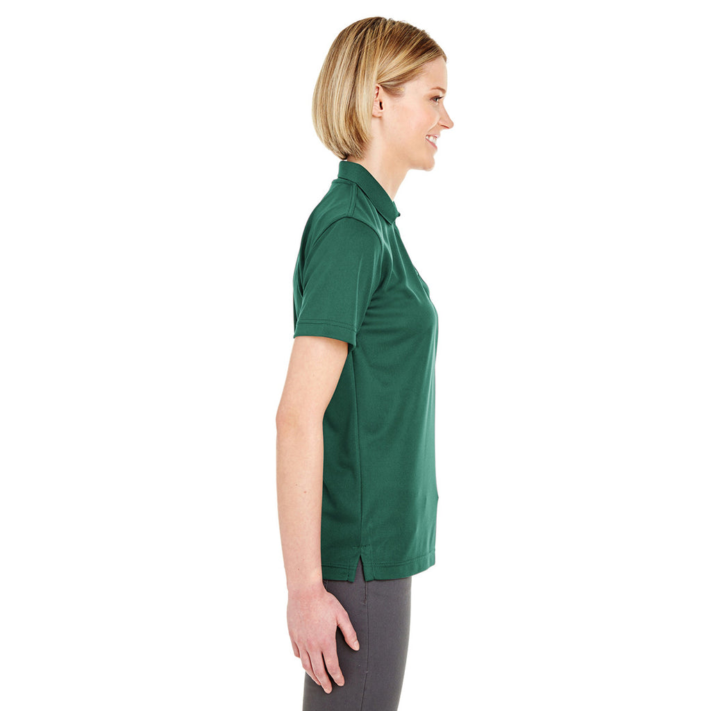 UltraClub Women's Forest Green Cool & Dry Mesh Pique Polo
