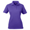 UltraClub Women's Purple Cool & Dry Mesh Pique Polo