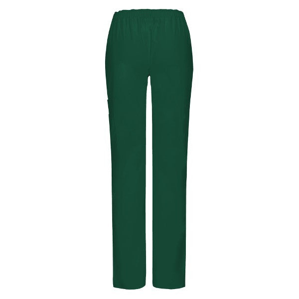 Dickies Women's Hunter Green EDS Stretch Mid Rise Moderate Flare Leg Pull-on Pant