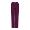 Dickies Women's Wine EDS Stretch Mid Rise Moderate Flare Leg Pull-on Pant