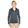 UltraClub Women's Charcoal Cool & Dry Sport Quarter-Zip Pullover