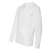 J. America Men's White Sport Lace Jersey Hooded Pullover T-Shirt