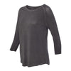 J. America Women's Dark Smoke Oasis Wash Three-Quarter Sleeve T-Shirt