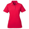 UltraClub Women's Red Cool & Dry Jacquard Performance Polo