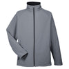 UltraClub Men's Magnet Grey/Magnet Grey Soft Shell Jacket
