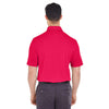 UltraClub Men's Red Platinum Performance Jacquard Polo with TempControl Technology