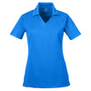 UltraClub Women's Royal Platinum Performance Jacquard Polo with TempControl Technology