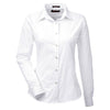 UltraClub Women's White Easy-Care Broadcloth