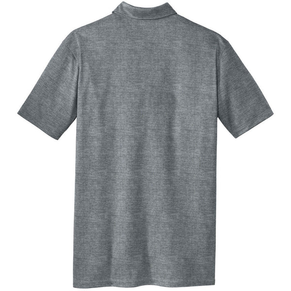 Nike Men's Cool Grey/Anthracite Golf Dri-FIT Crosshatch Polo Shirt