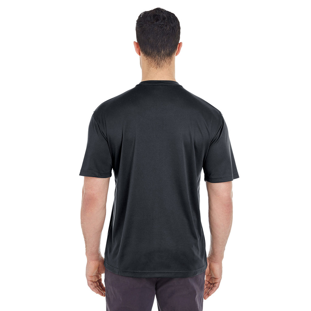 UltraClub Men's Black Cool & Dry Sport T-Shirt