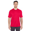 UltraClub Men's Red Cool & Dry Sport T-Shirt